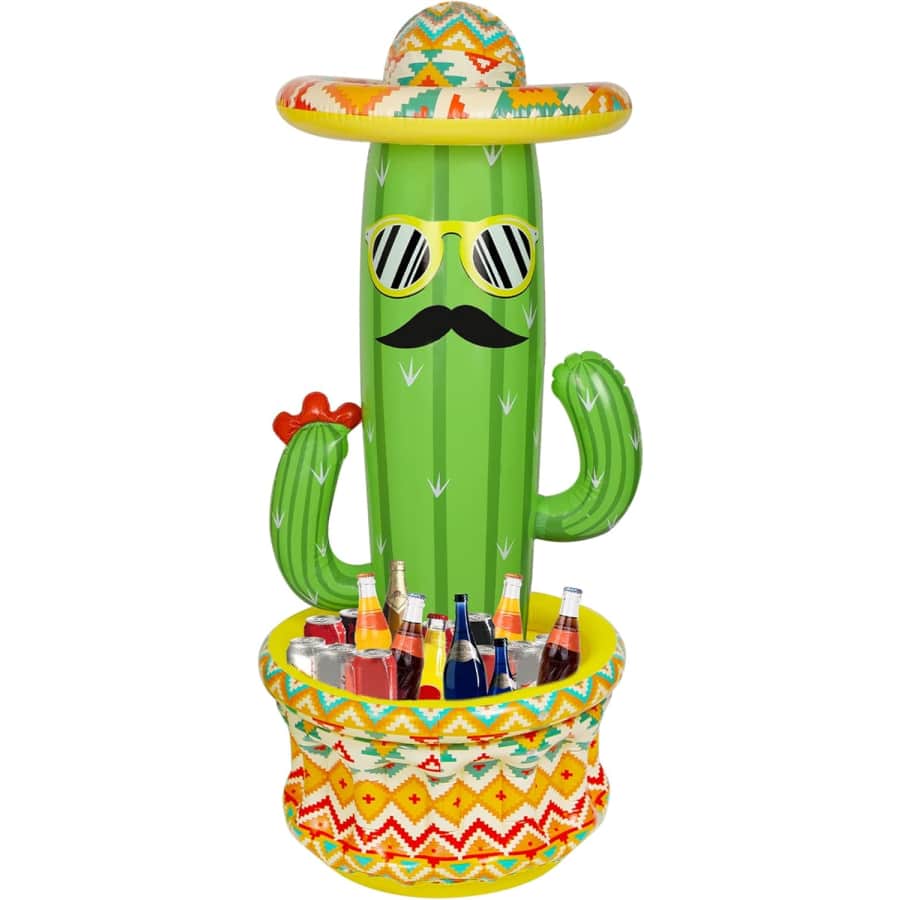 Inflatable Fiesta Cactus Cooler: $15