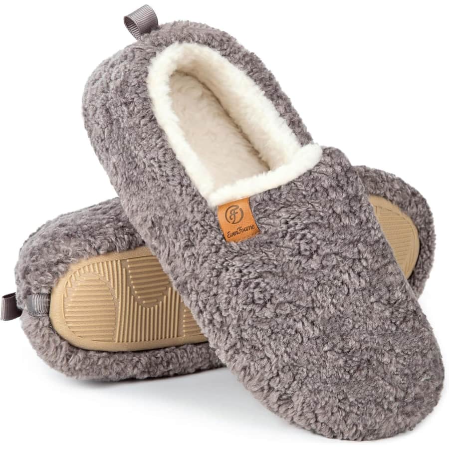 EverFoams Women's Memory Foam Slippers: $16.98