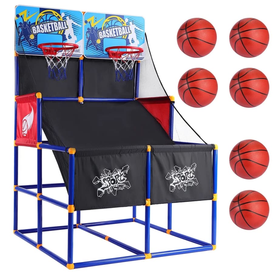 Basketball Hoop Arcade Game with 6 Balls: $43 Basketball Hoop Arcade Game with 6 Balls: $43