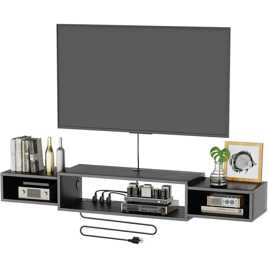 Vicodabo 55" Floating TV Stand w/ Power Outlet: $69.99