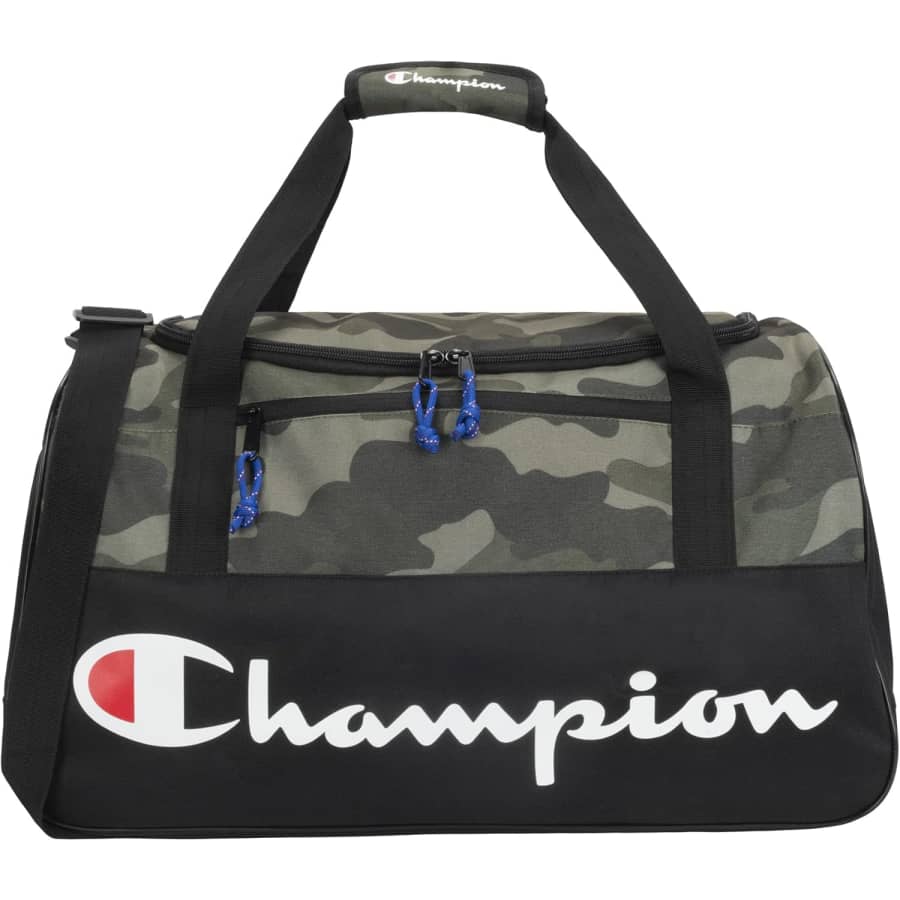 Champion Logo Duffel Bag: $17