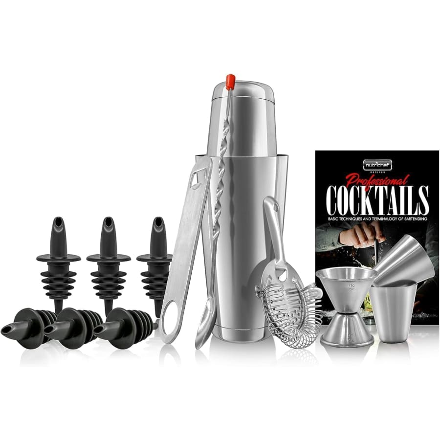 NutriChef Mixology Bartender Cocktail Shaker Set: $12