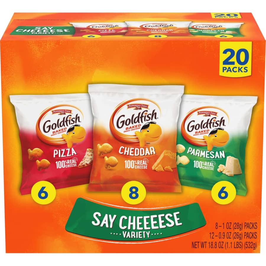 Goldfish Crackers 20-Count Variety Pack: $7.81 via Sub & Save