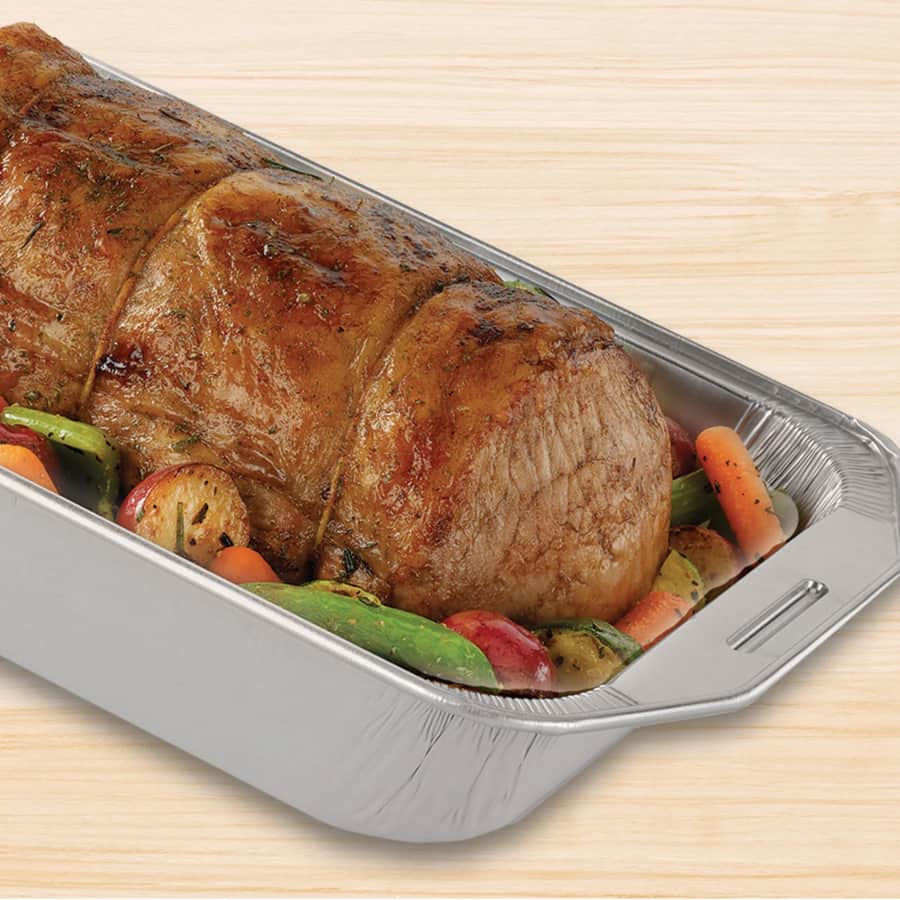 Handi-Foil 12" Heavy-Duty Aluminum Roaster & Baker Pan 2-Pack: $2