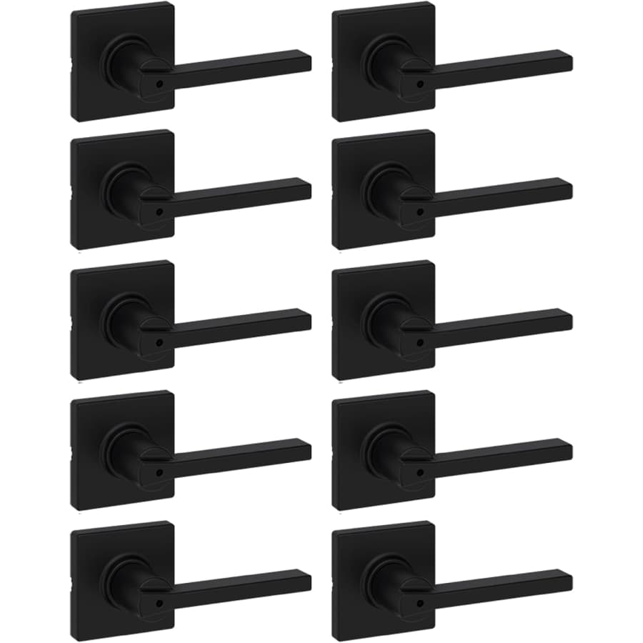 Kwikset Casey Interior Privacy Door Handle with Lock 10-Pack: $170