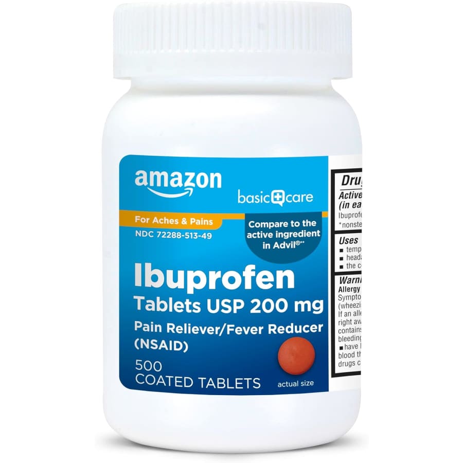 Amazon Basic Care Ibuprofen 200mg Tablet 500-Pack: $7.03 via Sub & Save