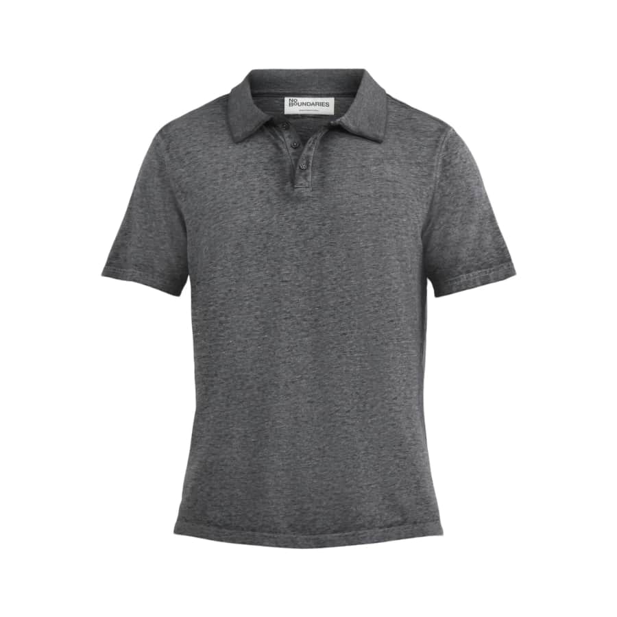 No Boundaries Men's Burnout Polo: $5.89