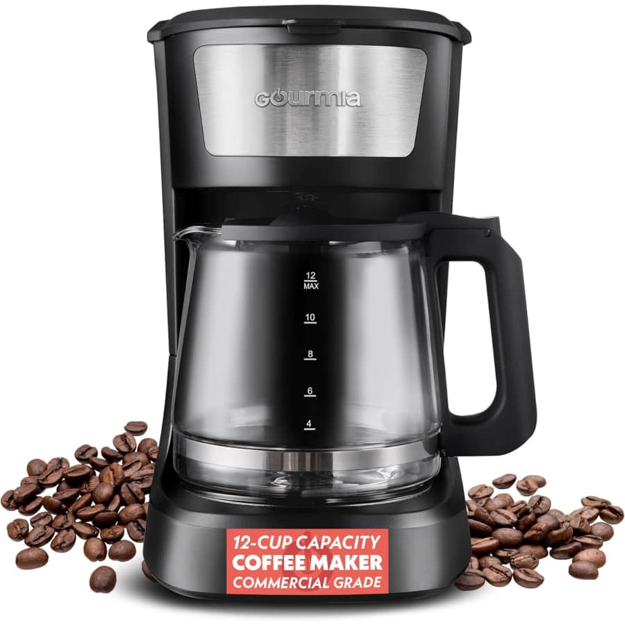 Gourmia 12-Cup Drip Coffee Maker: $19.99