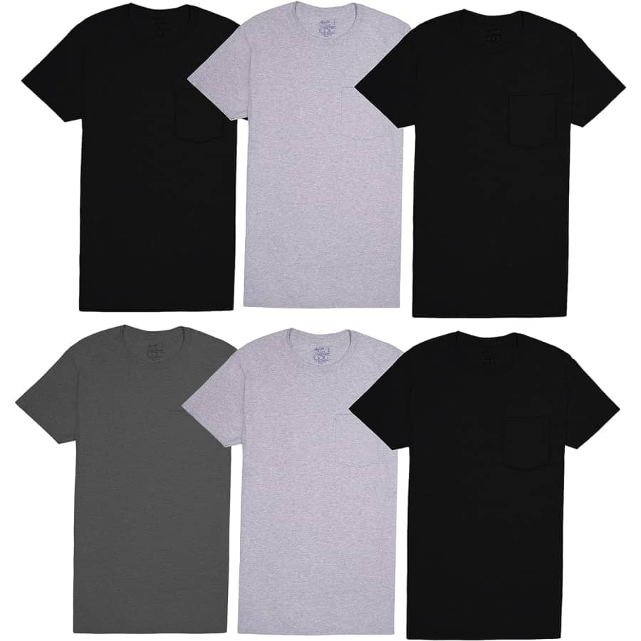Fruit of the Loom Men's Undershirt 6-Pack: $13.03 w/ Prime