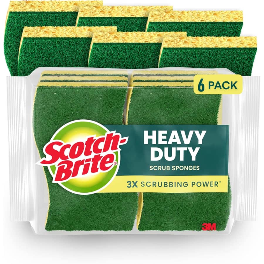 Scotch-Brite Heavy Duty Scrub Sponge 6-Pack: $4.72 via Sub. & Save
