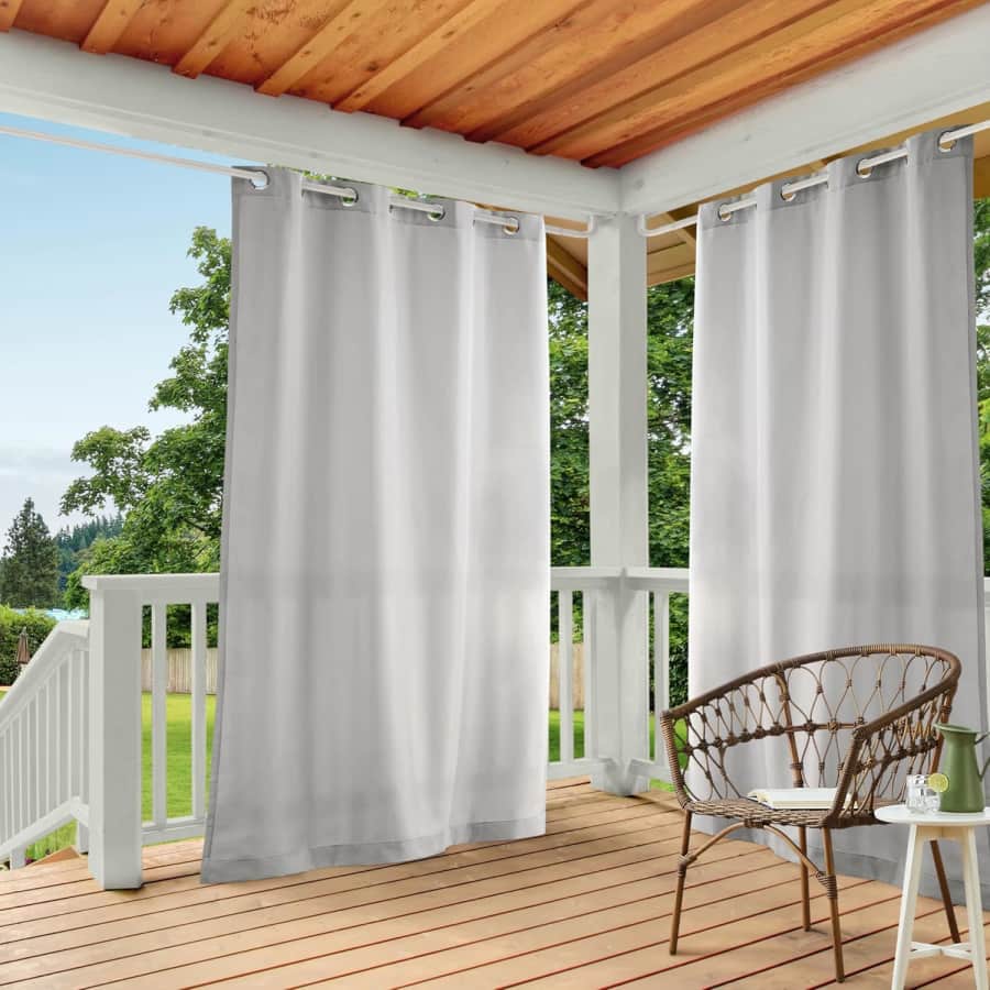 Town & Country Basics Cabana Solid Heavyweight Curtains: $4.37