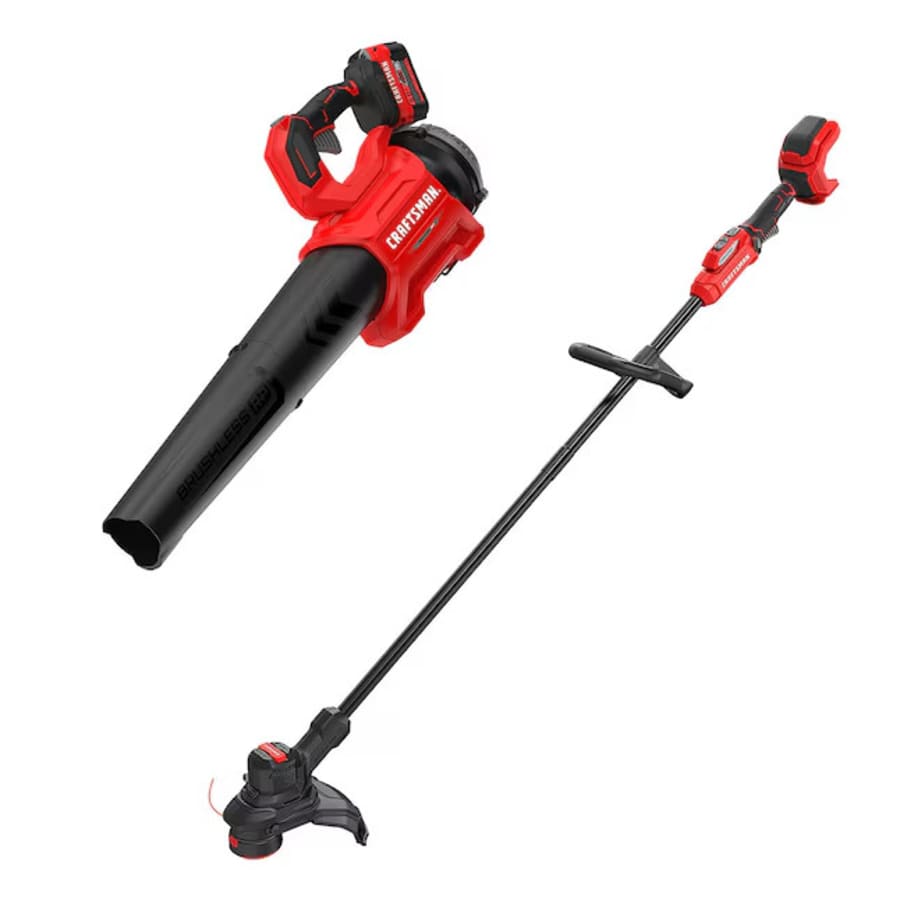 Craftsman V20 Brushless RP 20V Max Cordless Battery String Trimmer and Leaf Blower Combo Kit: $199 + free speaker