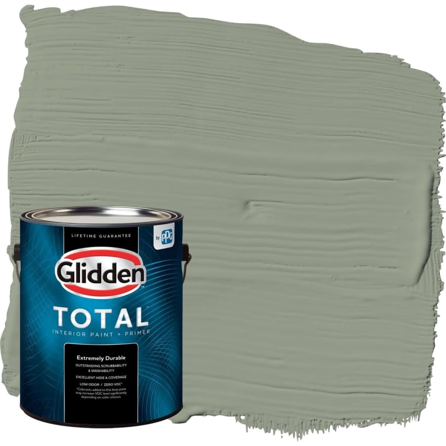 Glidden Total Interior Wall Paint + Primer 1-Gallon Tin: $18 Glidden Total Interior Wall Paint + Primer 1-Gallon Tin: $18