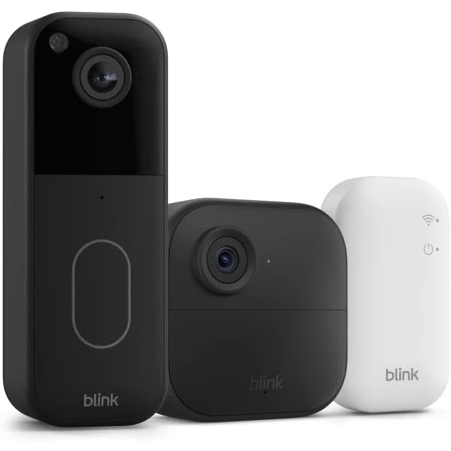Blink Video Doorbell + Outdoor 4 Security Camera: $38