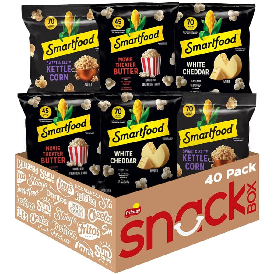 Smartfood Popcorn 40-Bag Variety Pack: $12