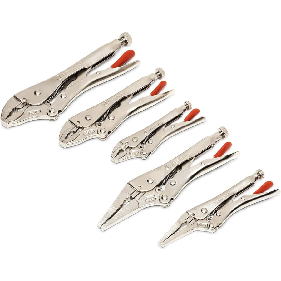 Crescent 5-Piece Curved & Long Nose Locking Plier Set: $19 Crescent 5-Piece Curved & Long Nose Locking Plier Set: $19
