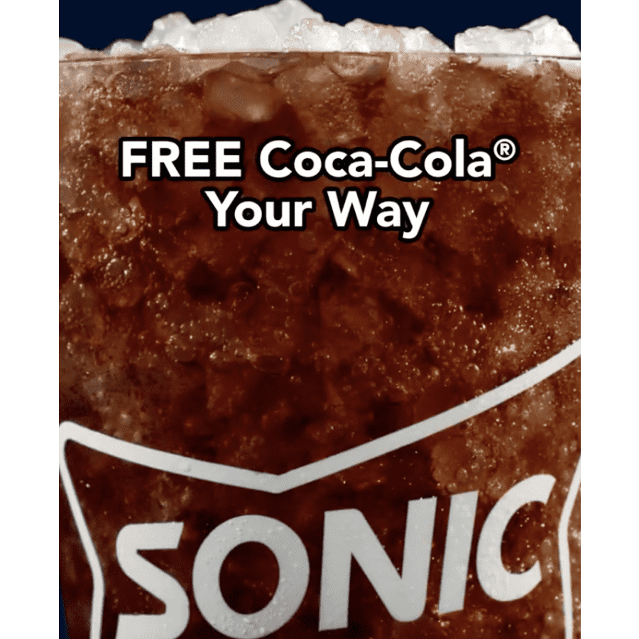 Coca Cola Drinks at Sonic: Free every day w/ purchase
