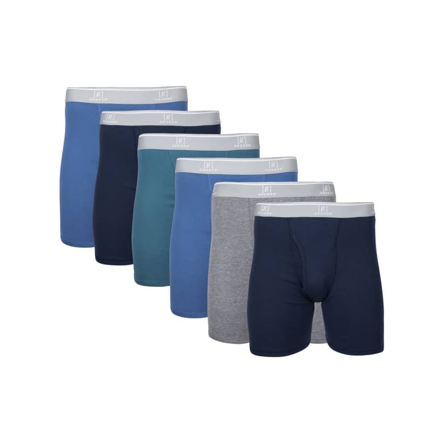 George Men's 100% Cotton Boxer Briefs 6-Pack: $16.98 George Men's 100% Cotton Boxer Briefs 6-Pack: $16.98