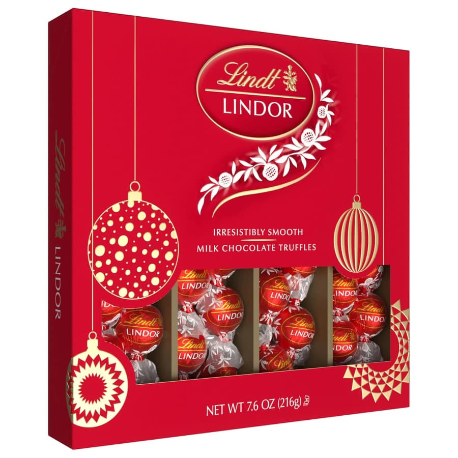 Lindt Lindor Milk Chocolate Truffles 7.6-oz. Gift Box: $8.24