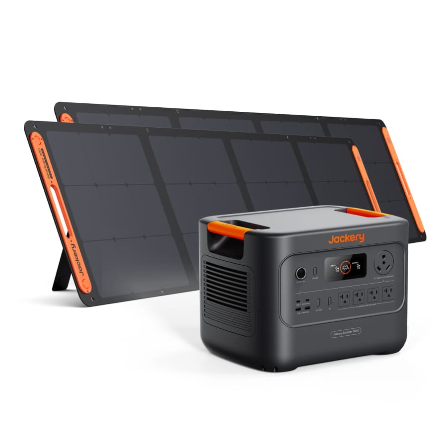 Jackery Explorer 3000 v2 3,070Wh 3,600W Portable Power Station w/ SolarSaga 200W Solar Panel 2-Pack: $1999 Jackery Explorer 3000 v2 3,070Wh 3,600W Portable Power Station w/ SolarSaga 200W Solar Panel 2-Pack: $1999