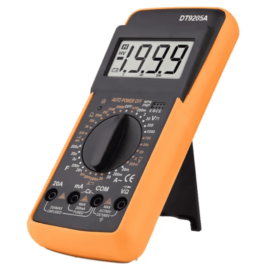 1,000V DT9205A Multimeter: $2.55