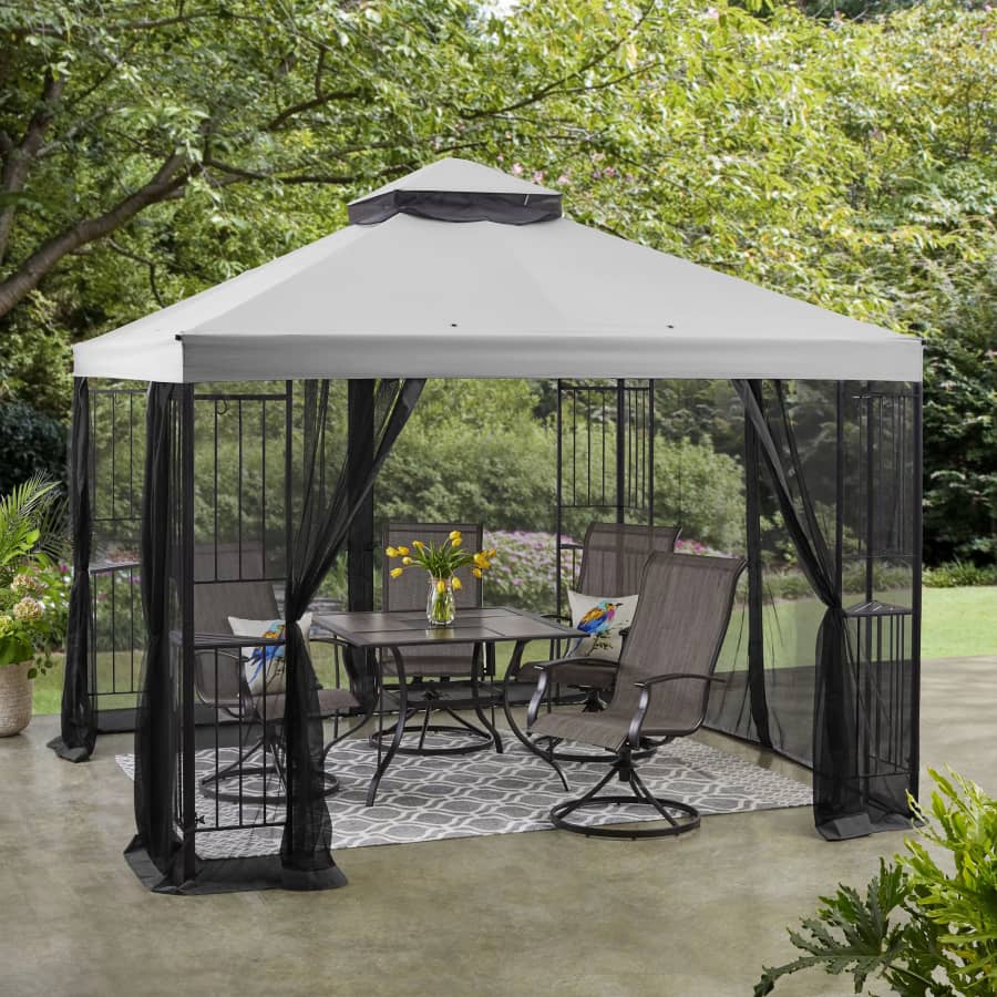 Mainstays 10x10-Foot Easy-Assembly Gazebo: $107