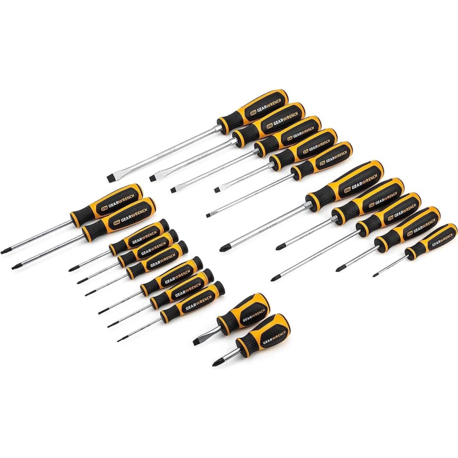 Gearwrench 20pc Phillips/Slotted/Torx Dual Material Screwdriver Set: $64 Gearwrench 20pc Phillips/Slotted/Torx Dual Material Screwdriver Set: $64