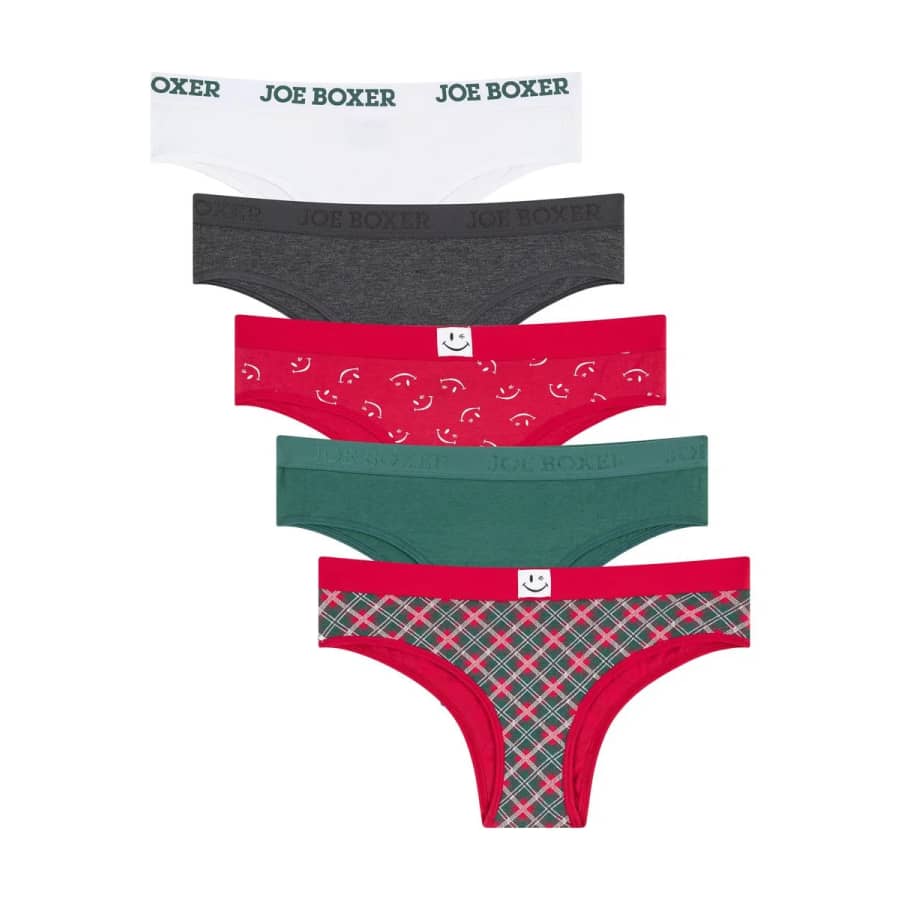 Joe Boxer Women's Cotton Tanga Panty 5-Pack: $9.34
