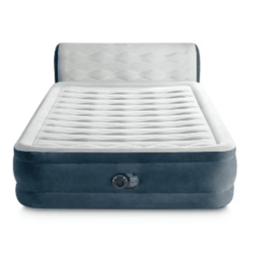 Intex 18" Pillow Top Air Queen Mattress with Electric Pump and Headboard: $44 Intex 18" Pillow Top Air Queen Mattress with Electric Pump and Headboard: $44