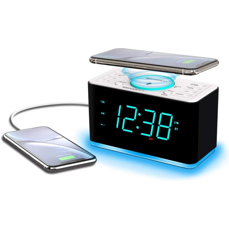 Emerson Smartset 15W Wireless Charging Alarm Clock Radio w/ Bluetooth Speaker: $40 Emerson Smartset 15W Wireless Charging Alarm Clock Radio w/ Bluetooth Speaker: $40