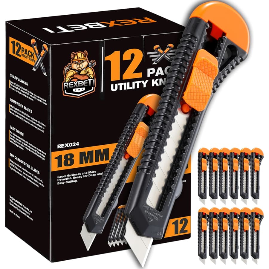 Utility Knife 12-Pack: $8.99