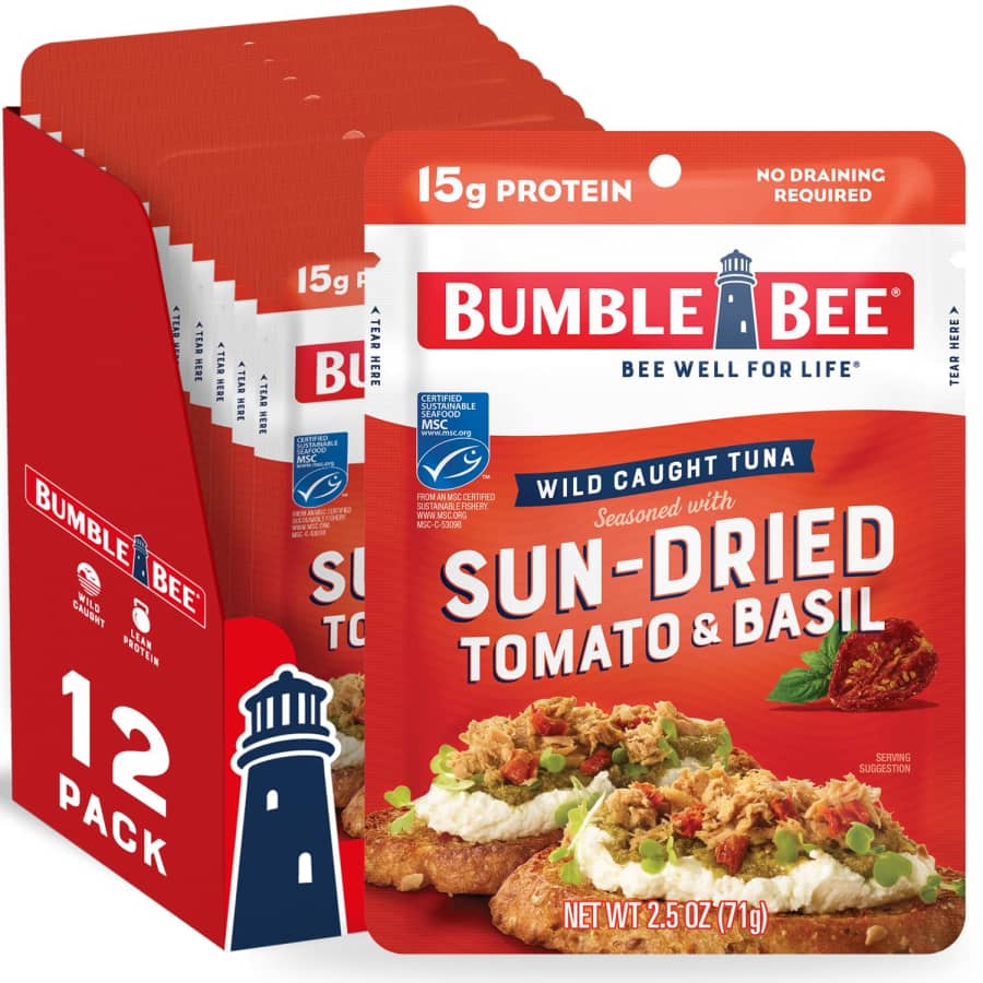 Bumble Bee 2.5-oz. Seasoned Tuna Pouch 12-Pack: $7.34 via Sub & Save