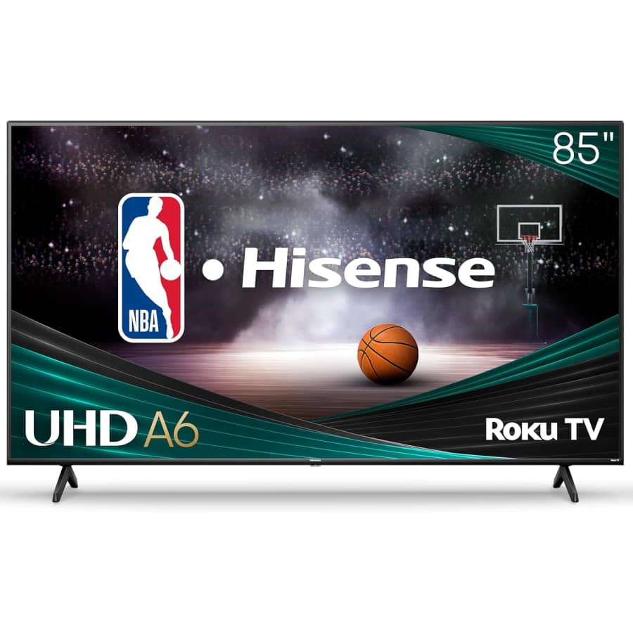 Hisense A6 Series 85A6NR 85" 4K HDR LED UHD Smart TV: $800