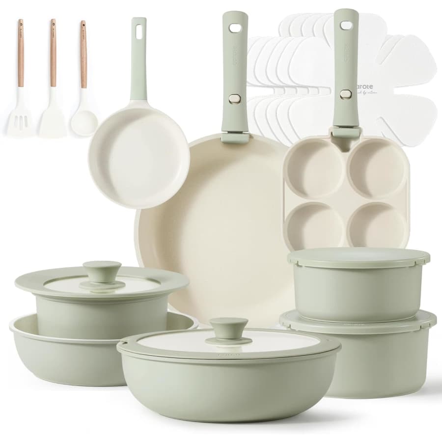 Carote Nonstick 23-Piece Cookware Set: $100 Carote Nonstick 23-Piece Cookware Set: $100