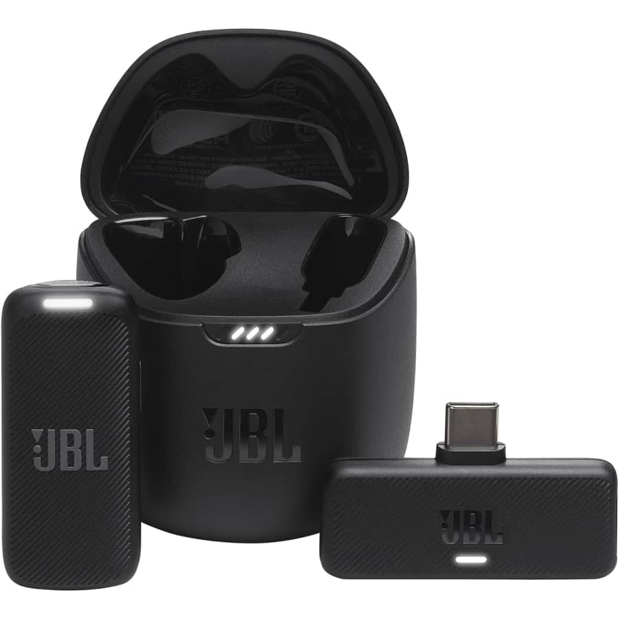 JBL Quantum Stream Wireless USB-C Wearable Wireless Streaming Microphone: $50
