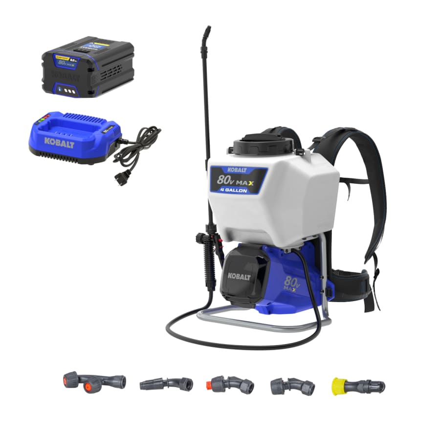 Kobalt 80V 4-Gallon Battery-Operated Backpack Sprayer: $199 Kobalt 80V 4-Gallon Battery-Operated Backpack Sprayer: $199