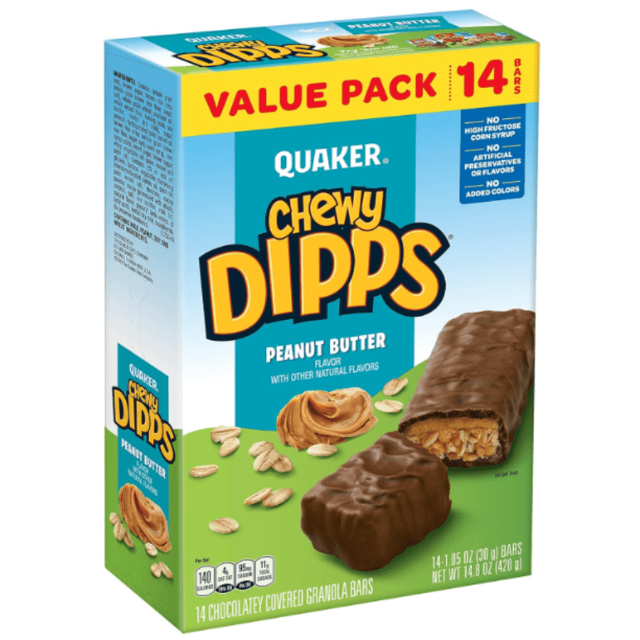 Quaker Oats Quaker 14-Count Chewy Dipps Granola Bars: $3.95 via Subscribe & Save