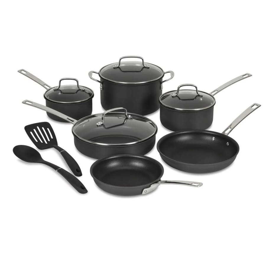 Cuisinart Advantage Pro Dishwasher-Safe Hard-Anodized Cookware 12-Piece Set: $99