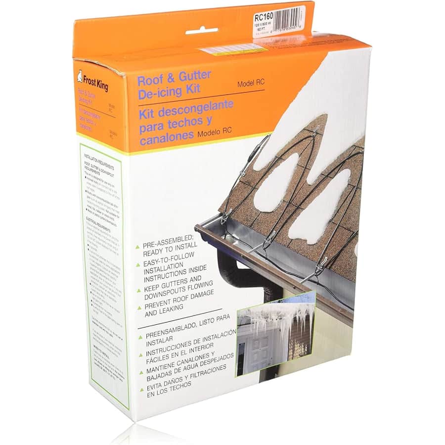 Frost King RC 120V x 800W x 160Ft Electric Roof Cable Kits: $103 Frost King RC 120V x 800W x 160Ft Electric Roof Cable Kits: $103