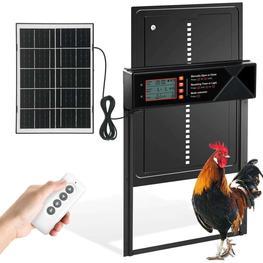 Automatic Chicken Coop Door w/ Solar Panel: $44.88 Automatic Chicken Coop Door w/ Solar Panel: $44.88