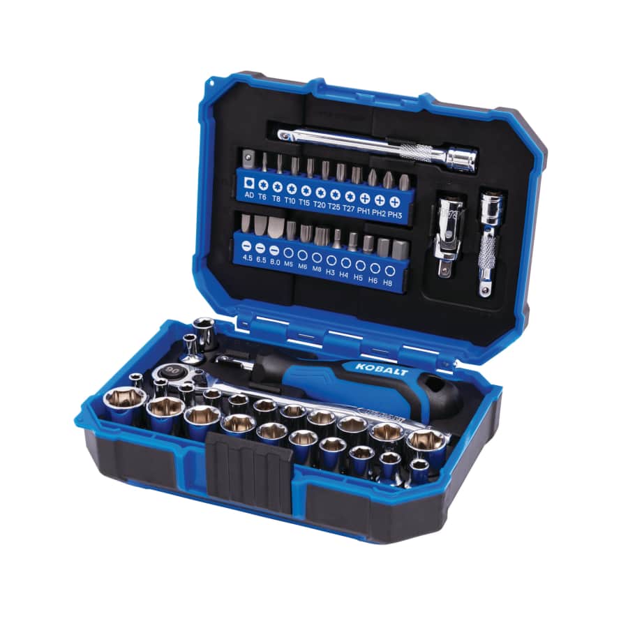 Kobalt 50-Piece SAE and Metric Mechanics Tool Set: $10 Kobalt 50-Piece SAE and Metric Mechanics Tool Set: $10