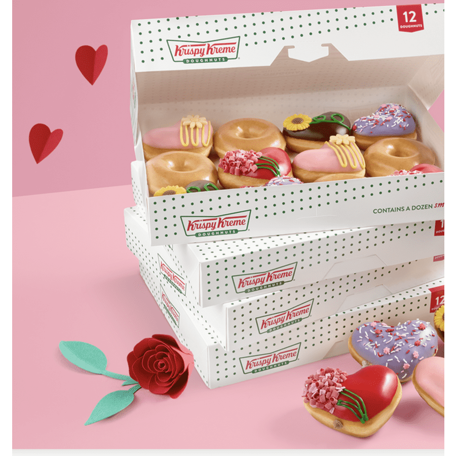 Krispy Kreme Heart-Shaped Doughnuts: Available Now