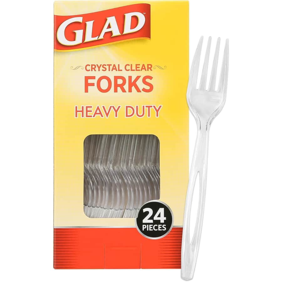Glad Crystal Clear Plastic Fork 24-Pack: $1.64 via Sub. & Save