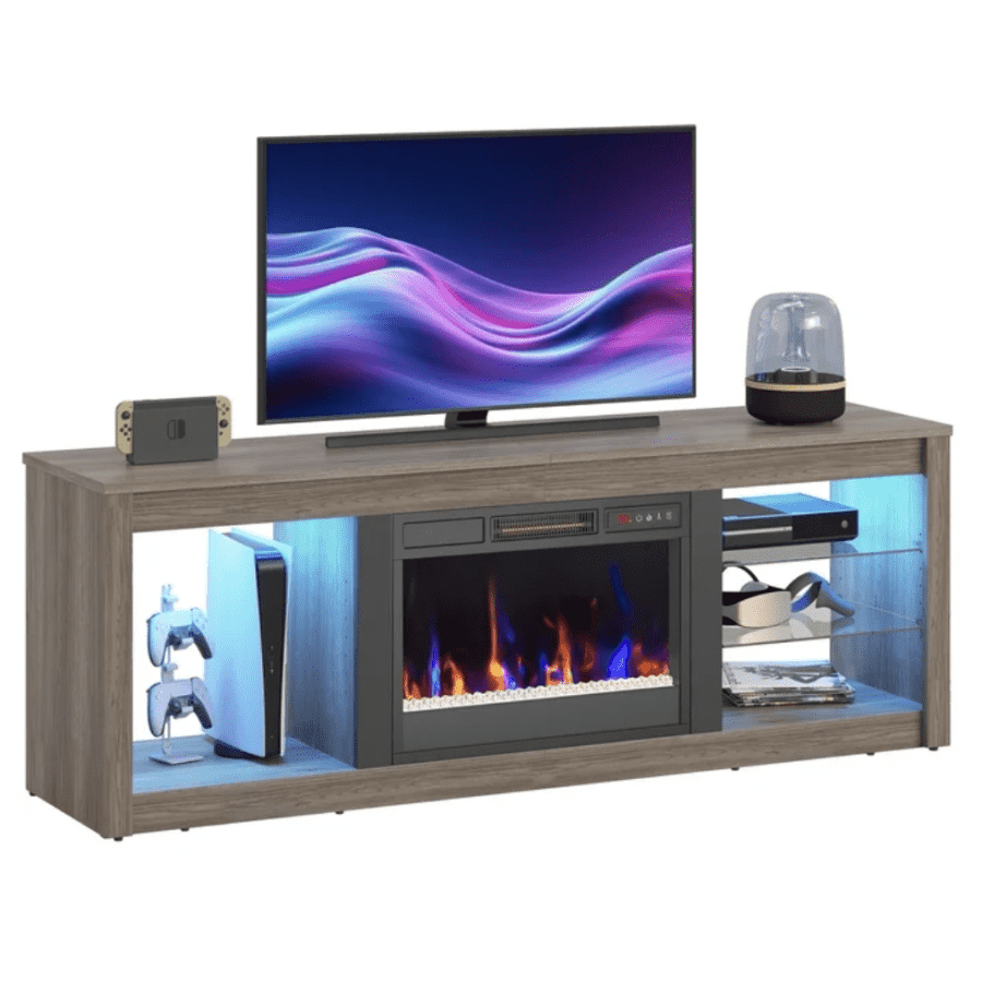 Bestier 7-Color LED Electric Fireplace TV Stand: $98 Bestier 7-Color LED Electric Fireplace TV Stand: $98