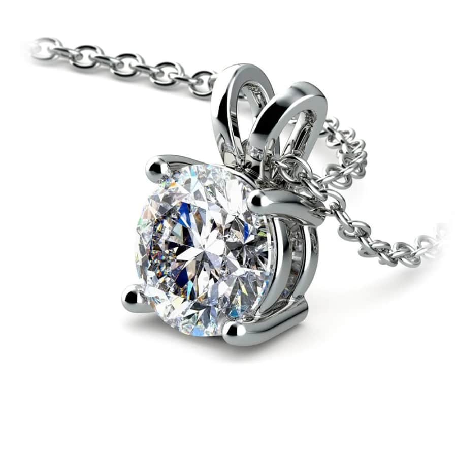 1-Carat Round Lab-Grown Diamond Pendant: $399