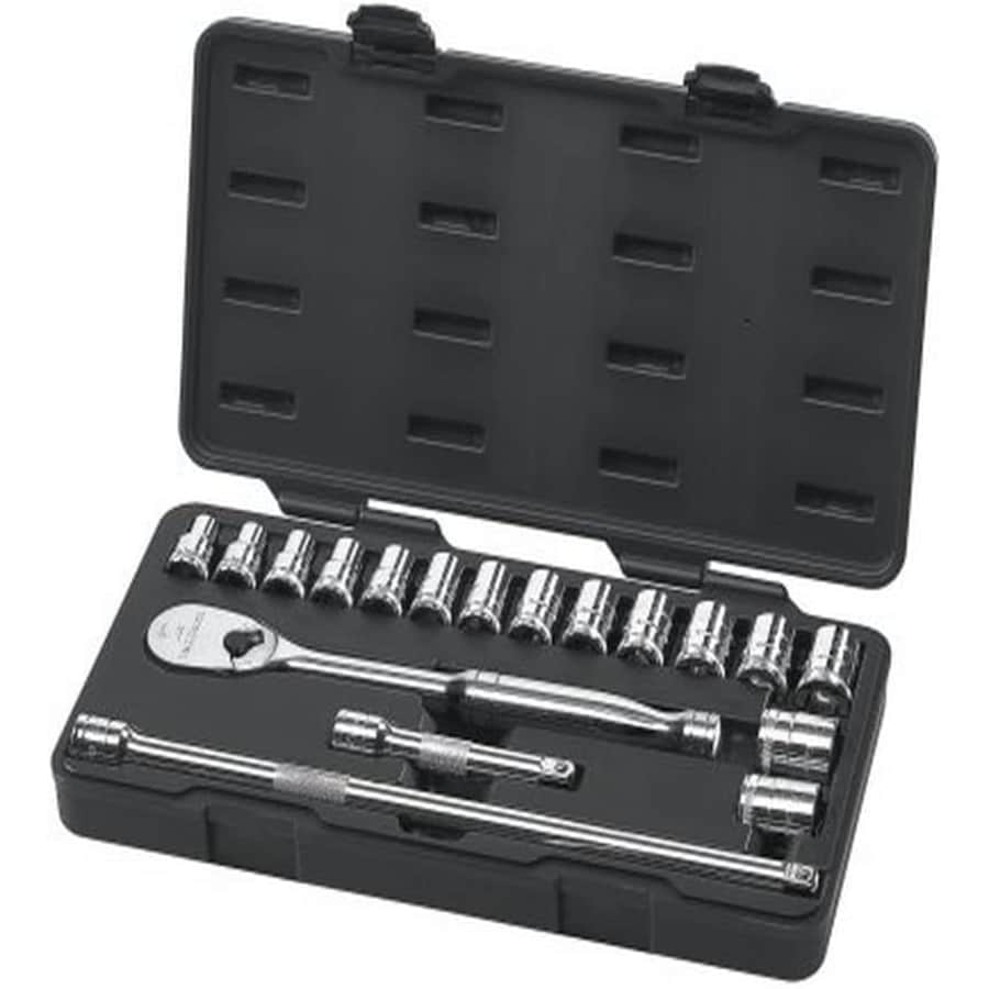 GearWrench 18-Piece 1/2" Drive 6 Pt. Standard Mechanics Tool Set: $54 GearWrench 18-Piece 1/2" Drive 6 Pt. Standard Mechanics Tool Set: $54