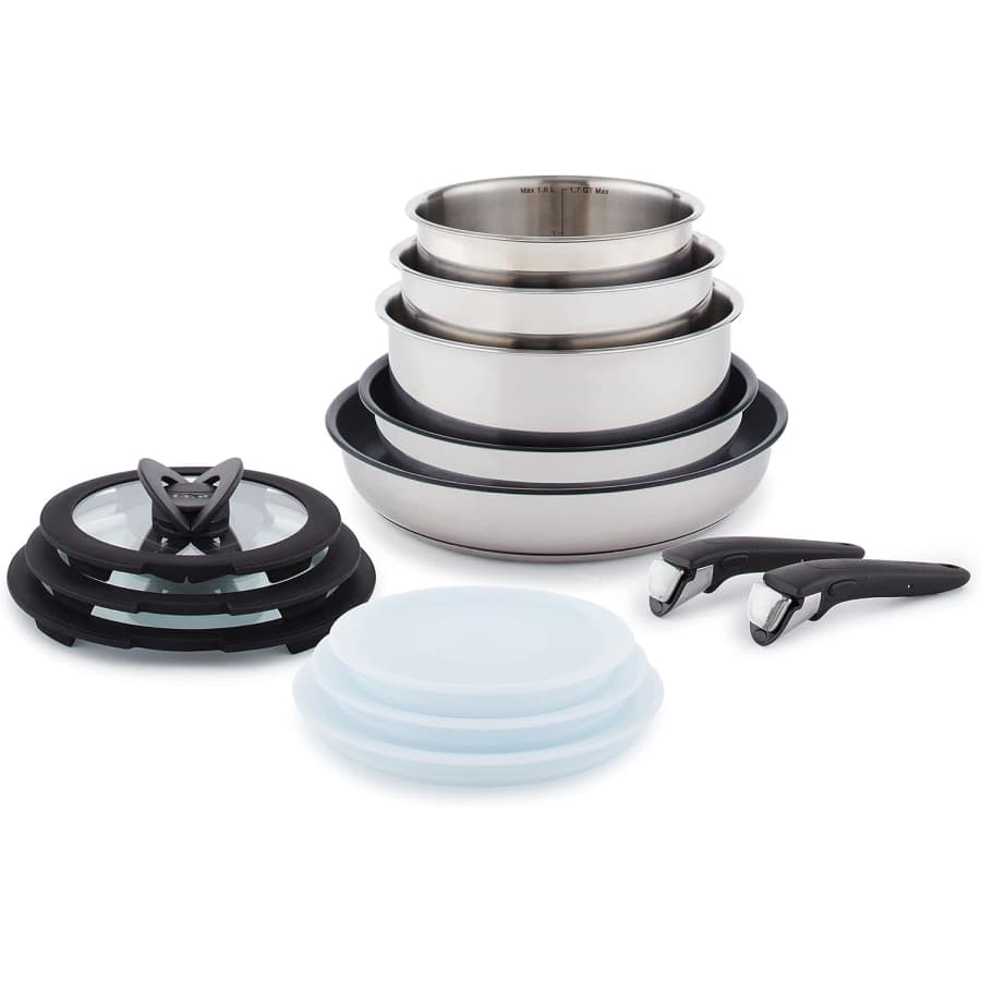 T-fal Ingenio 13-Piece Expertise Stainless Steel Cookware Set: $79.98