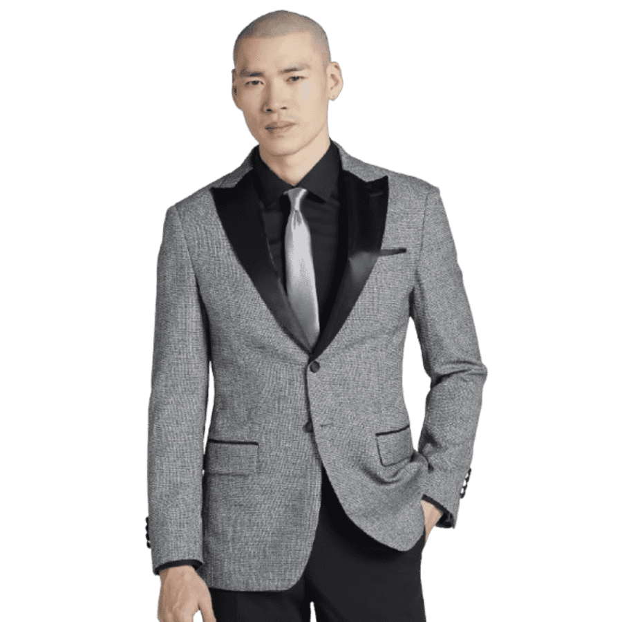 Egara Men's Slim Fit Satin Trim Dinner Jacket: $19.99