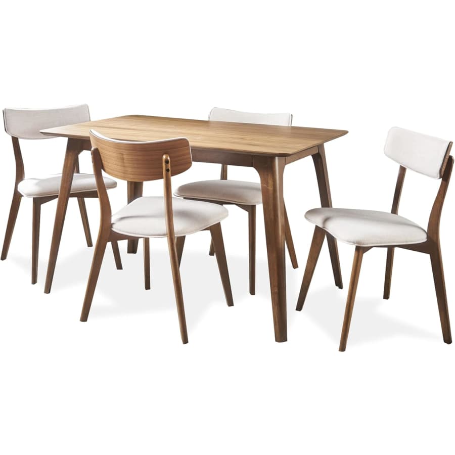 Christopher Knight Home Megann 5-Piece Mid-Century Wood Dining Set: $387 Christopher Knight Home Megann 5-Piece Mid-Century Wood Dining Set: $387