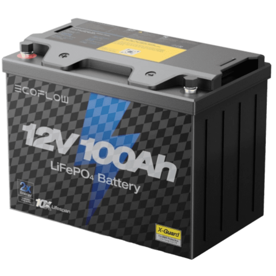 EcoFlow 12V 100Ah LiFePO4 Solar Battery: $109